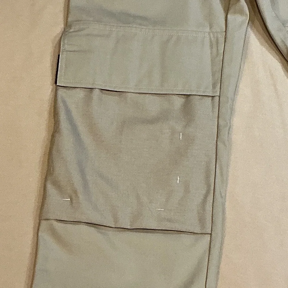 Skillers Workwear Khaki Cargo Snap Pockets Brown Knee Pad Slots Size‎ 30/28 NWT